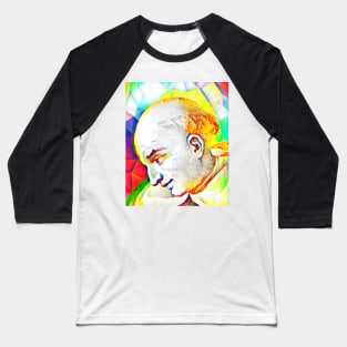 Bartolomé de las Casas Colourful Portrait | Bartolomé de las Casas Artwork 11 Baseball T-Shirt